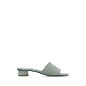 Mm6 Maison Margiela Women Powder Blue Satin Anatomic Numeric Mules